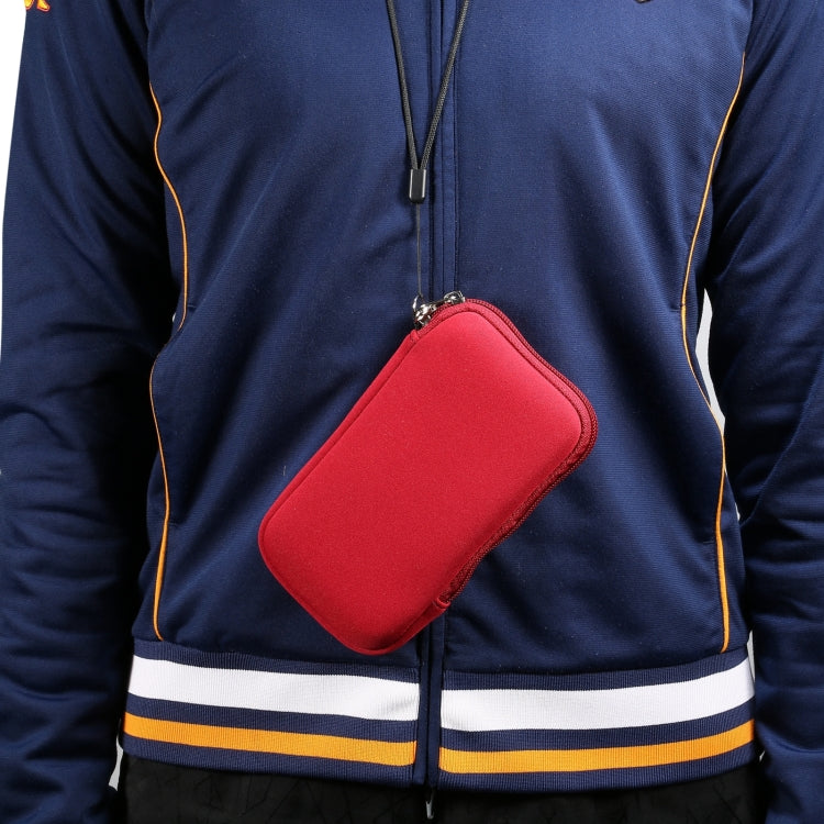 Universal Elasticity Zipper Protective Case Storage Bag with Lanyard For iPhone 12 / 12 Pro / 6.1 inch Smart Phones, For iPhone 12 / 12 Pro