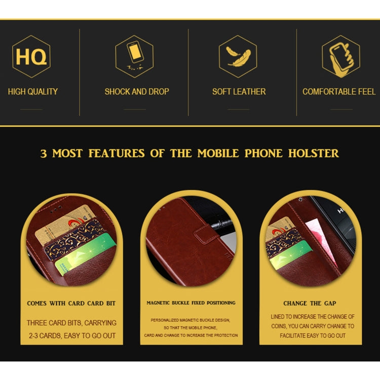 idewei Crazy Horse Texture Horizontal Flip Leather Case with Holder & Card Slots & Wallet, For Samsung Galaxy A42 5G, For Samsung Galaxy M01s, For Samsung Galaxy M31s