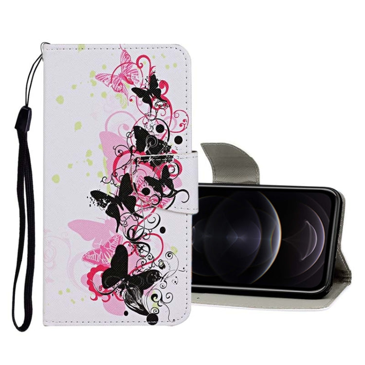 Colored Drawing Pattern Horizontal Flip Leather Case with Holder & Card Slots & Wallet, For iPhone 12 mini, For iPhone 12 / 12 Pro
