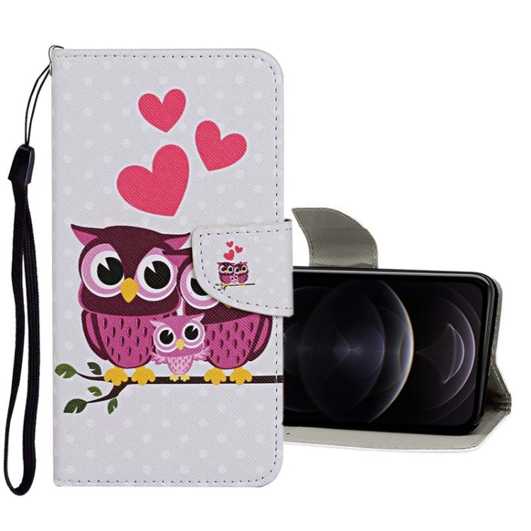 Colored Drawing Pattern Horizontal Flip Leather Case with Holder & Card Slots & Wallet, For iPhone 12 mini, For iPhone 12 / 12 Pro