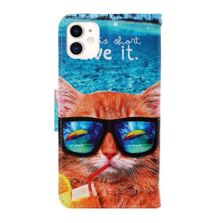 3D Colored Drawing Horizontal Flip PU Leather Case with Holder & Card Slots & Wallet, For iPhone 12 mini