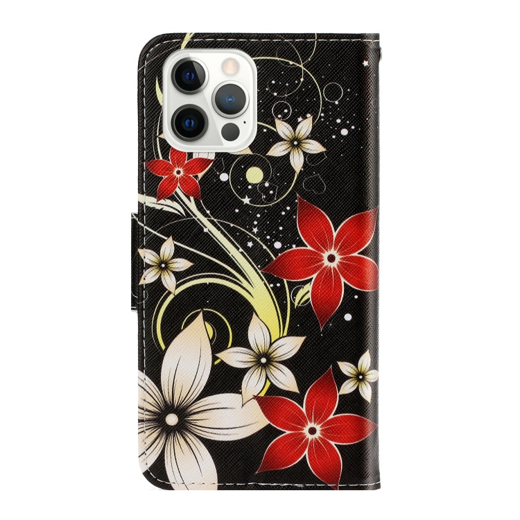 3D Colored Drawing Horizontal Flip PU Leather Case with Holder & Card Slots & Wallet, For iPhone 12 / 12 Pro