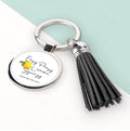 Easy Peasy Lemon Squeezy Tassle Keyring
