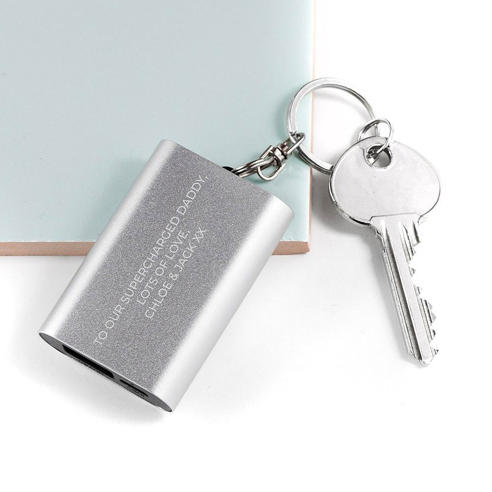 Personalised Miniature Powerbank Keyring