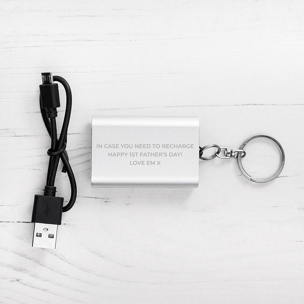 Personalised Miniature Powerbank Keyring