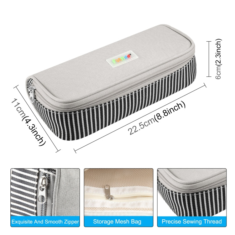 HAWEEL Pencil Case Cosmetic Storage Organizer Canvas Glasses Bag, Size: 230 x 110 x 70mm, 230 x 110 x 70mm