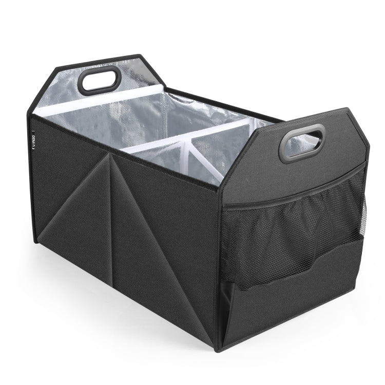 FunAdd Foldable Storage Fresh Box Vehicle Trunk Organizer Bag Transportation Fresh-keeping Box (Black)