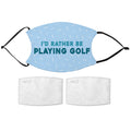 Printed Face Mask - Golf Fan Design