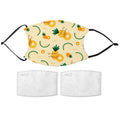 Printed Face Mask - Pineapple Pattern Design