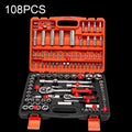 108 In 1 Multi-function Car Repair Combination Toolbox Ratchet Wrench Set, 108 In 1