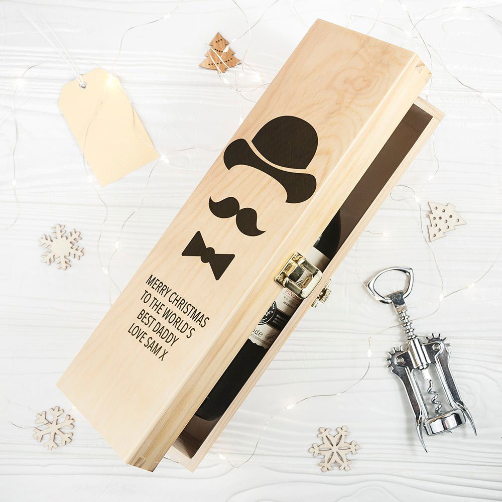 Personalised Gentleman's Wine Box