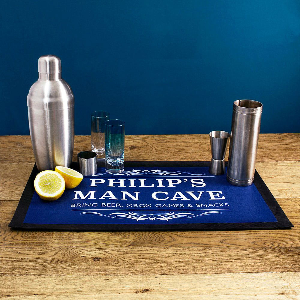 Personalised Gentlemen's Man Cave Bar Mat
