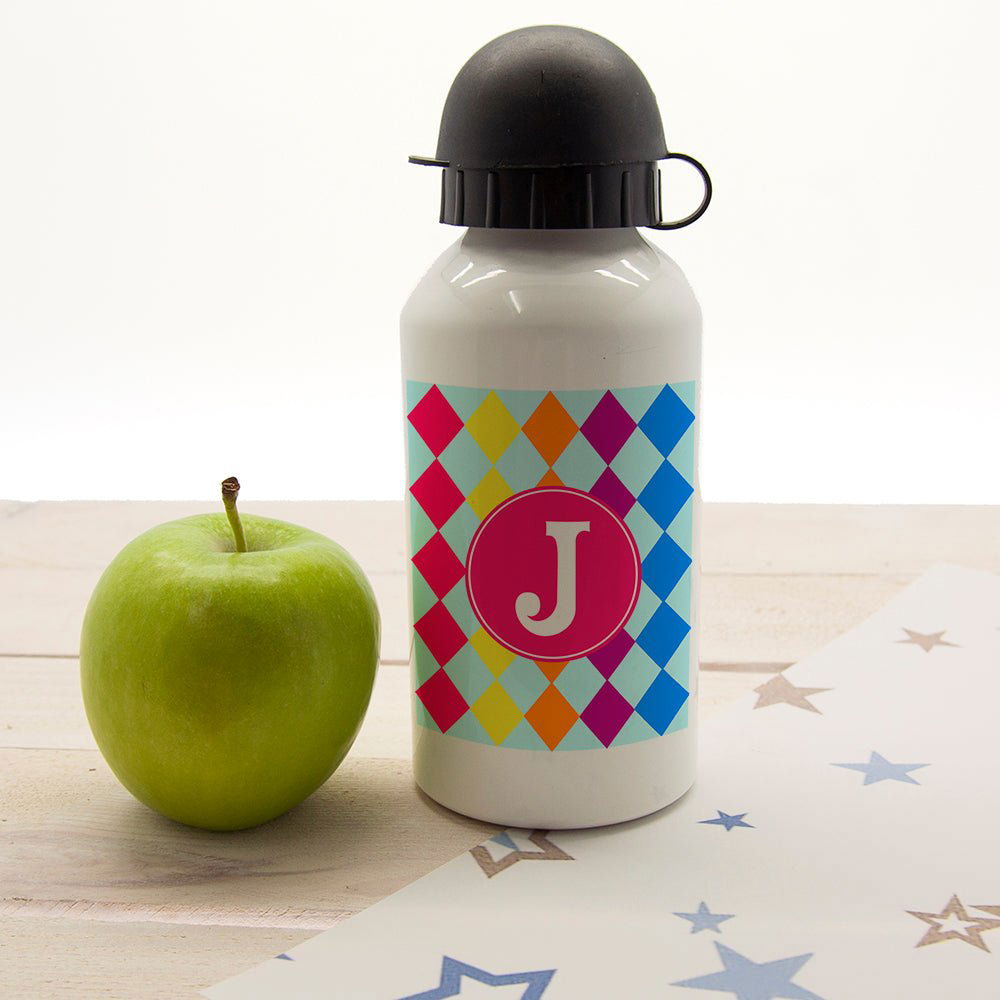 Girls Mosaic TiLED Personalised Water Bottle
