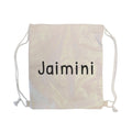 Personalised Glitter Drawstring Bag