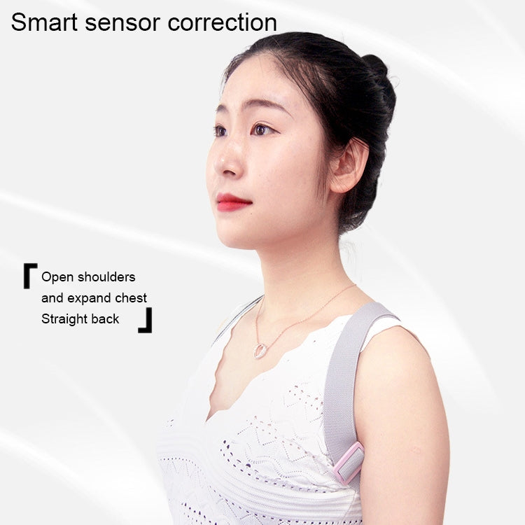 Intelligent Induction Type Correction Strap Vibration Reminding Anti-hunchback Orthosis, Anti-hunchback Orthosis (Grey)