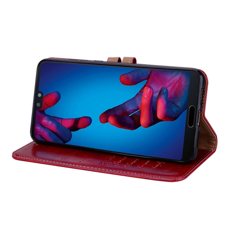 For Huawei P20 Pro Business Style Oil Wax Texture Horizontal Flip Leather Case with Holder & Card Slots & Wallet, For Huawei P20 Pro