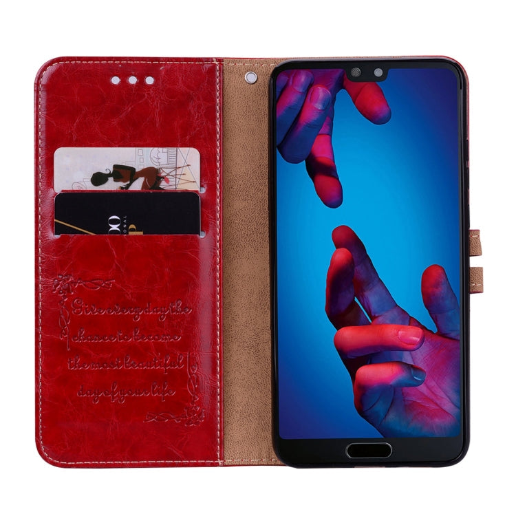 For Huawei P20 Pro Business Style Oil Wax Texture Horizontal Flip Leather Case with Holder & Card Slots & Wallet, For Huawei P20 Pro