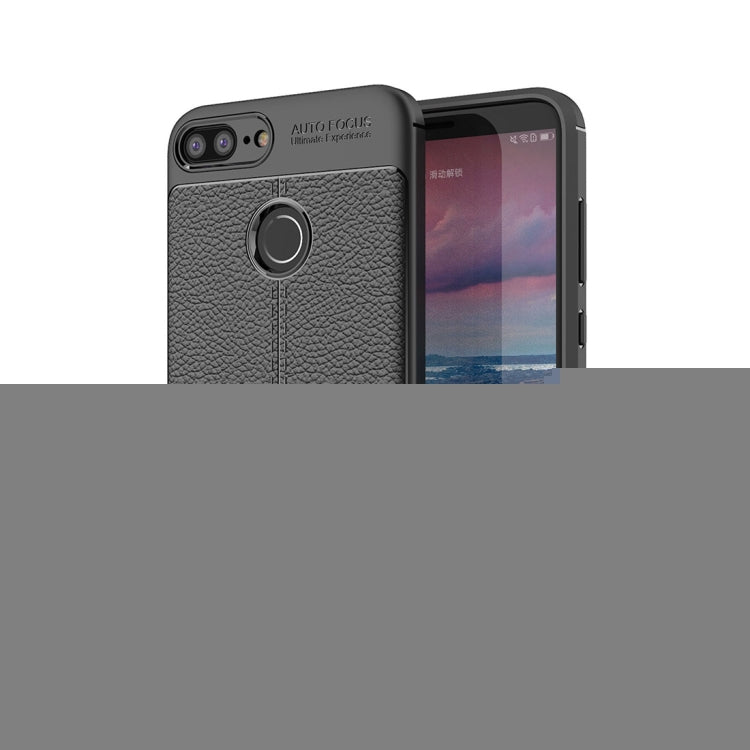 For Huawei Honor 10 Lite Litchi Texture Soft TPU Protective Case, For Honor 10 Lite