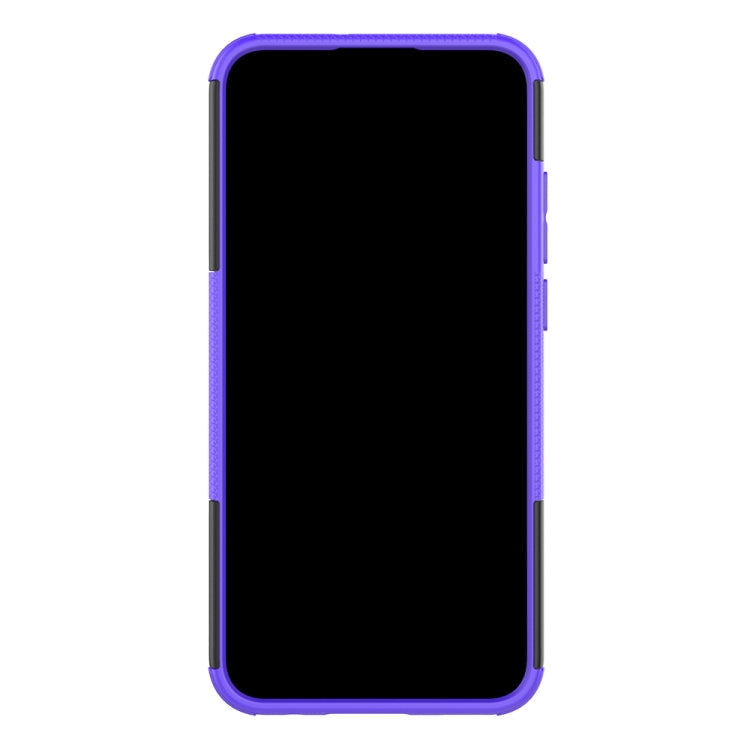 Tire Texture TPU+PC Shockproof Case for Huawei P Smart+ 2019, with Holder, For Huawei P Smart+ 2019