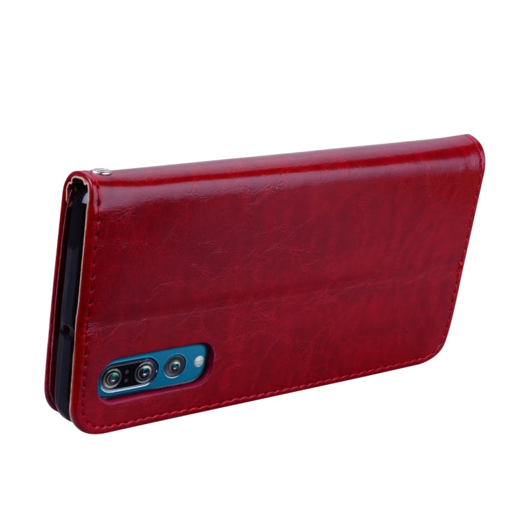 Business Style Oil Wax Texture Horizontal Flip Leather Case for Huawei P30, with Holder & Card Slots & Wallet, For Huawei P30