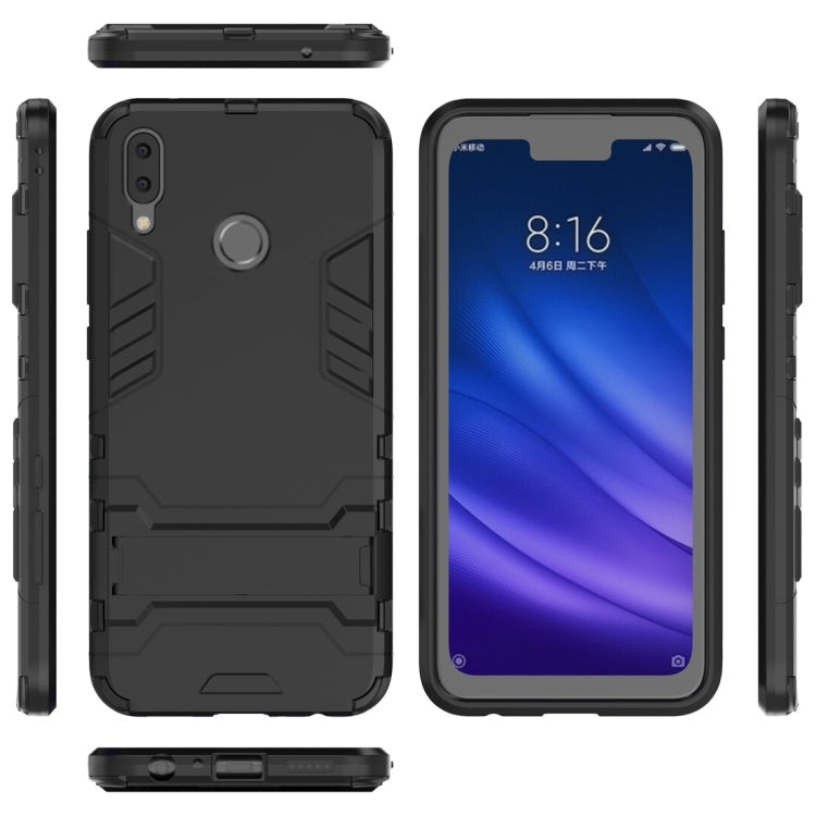 Shockproof PC + TPU Case for Huawei Y9 (2019) / Enjoy 9 Plus, with Holder, For Huawei Y9 (2019) / Enjoy 9 Plus