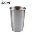 320ml Single Wall Electropolished Stainless Steel Brief Wine Cup(Silver), 320ml