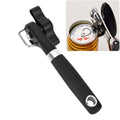 LsCook Stainless Steel Cutter Head Single Handle Side Can Opener (Black), Single Handle