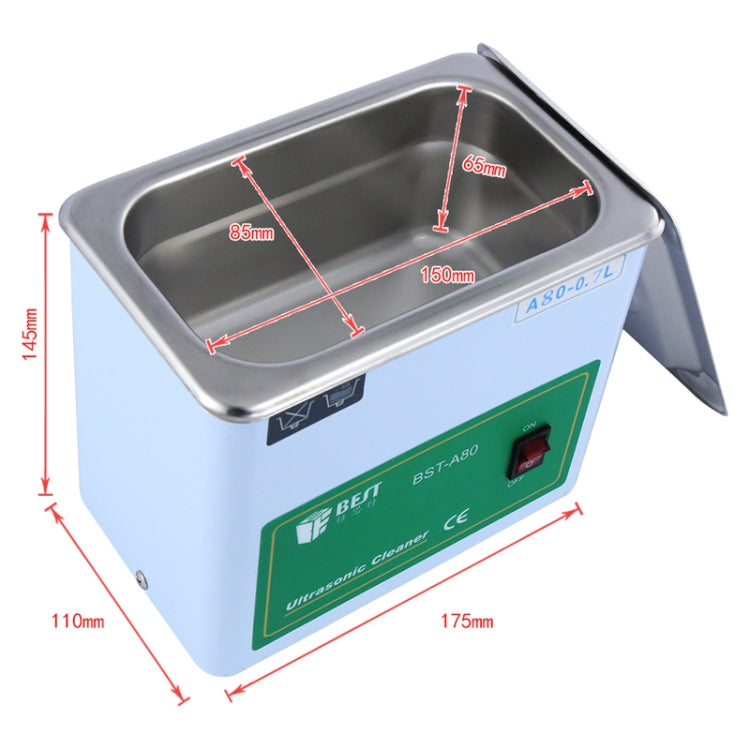 BEST-A80 0.7L Ultrasonic Washing Machine (Voltage 220V), BEST-A80 0.7L