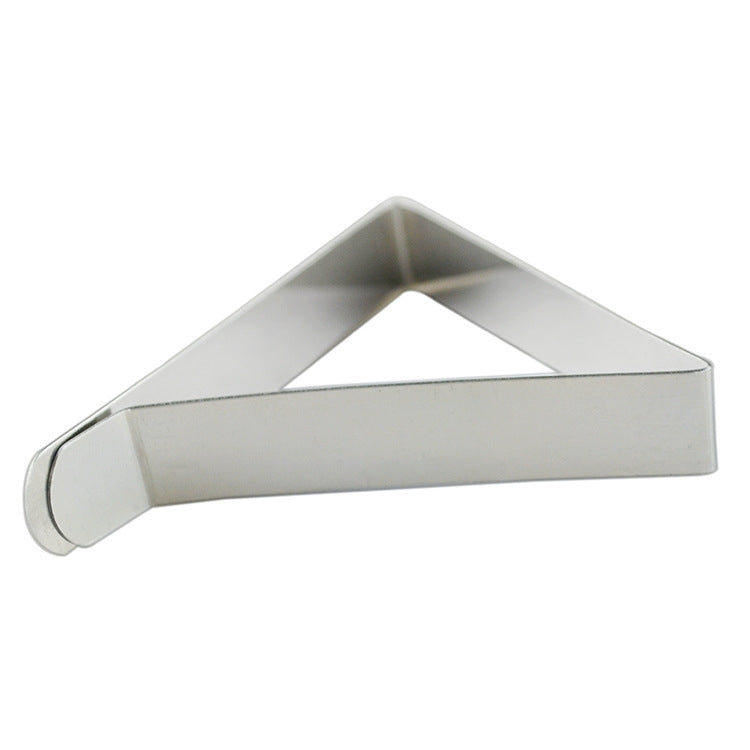 10 PCS Stainless Steel Tablecloth Clip Adjustable Triangle Clamp Holder, 10 PCS