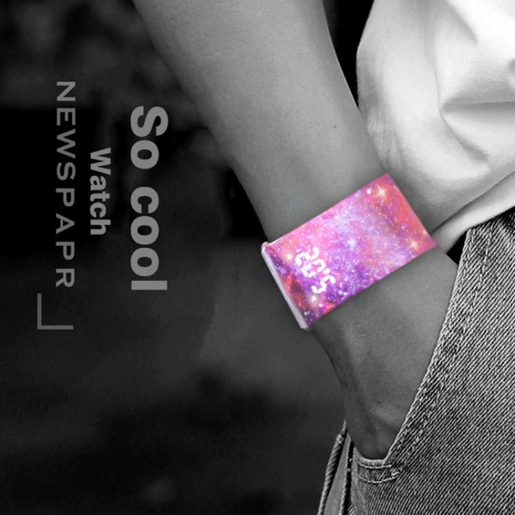 Broken Pattern Creative Fashion Waterproof Paper Watch Intelligent Paper Electronic Wristwatch, Broken Pattern