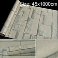 Qingyun Stone Creative 3D Stone Brick Decoration Wallpaper Stickers Bedroom Living Room Wall Waterproof Wallpaper Roll, Size: 45 x 1000cm, Qingyun Stone