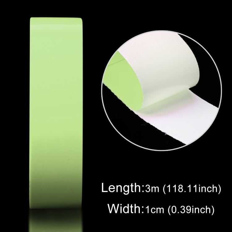 Luminous Tape Green Glow In Dark Wall Sticker Luminous Photoluminescent Tape Stage Home Decoration, Size: 1cm x 3m, 1cm x 3m