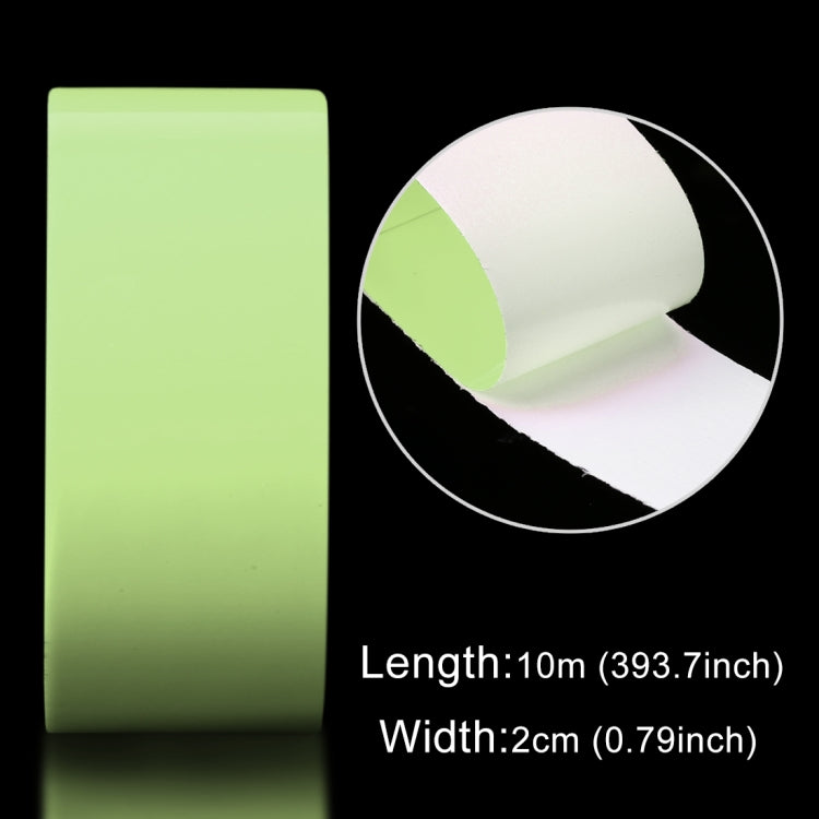 Luminous Tape Green Glow In Dark Wall Sticker Luminous Photoluminescent Tape Stage Home Decoration, Size: 2cm x 10m, 2cm x 10m