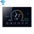 BHT-8000-GCLW Controlling Water/Gas Boiler Heating Energy-saving and Environmentally-friendly Smart Home Negative Display LCD Screen Round Room Thermostat with WiFi, with WiFi Black, with WiFi White