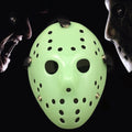 Halloween Party Cool Thicken Jason Mask, Fluorescent Green, Gold, Red + White, Silver