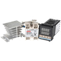 11000W REX-C100 Thermostat + Heat Sink + Thermocouple + SSR-100 DA Solid State Module Intelligent Temperature Control Kit, 100DA