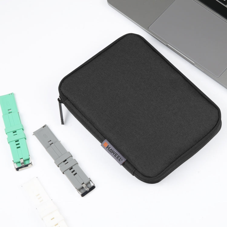 HAWEEL Watch Band Organizer Box Earphones / U Disk / Digital Cable Storage Case(Black)