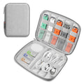 HAWEEL Watch Band Organizer Box Earphones / U Disk / Digital Cable Storage Case(Grey)