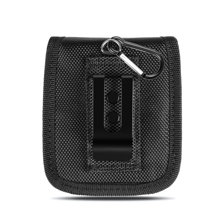 HAWEEL Flip Phone Nylon Cloth Belt Clip Carrying Pouch Bag (Black)