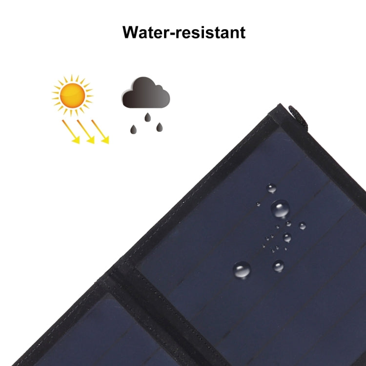 HAWEEL 14W Ultrathin Foldable Solar Panel Charger with 5V / 2.2A USB Port, Support QC3.0 and AFC, Ultrathin 14W 4-Fold