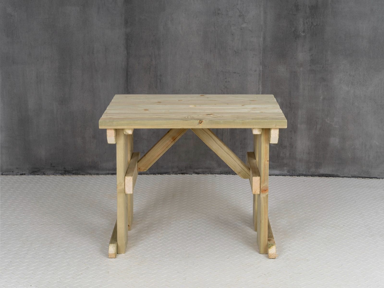 Hollies Wooden Garden Table, Outdoor Picnic Dining Desk