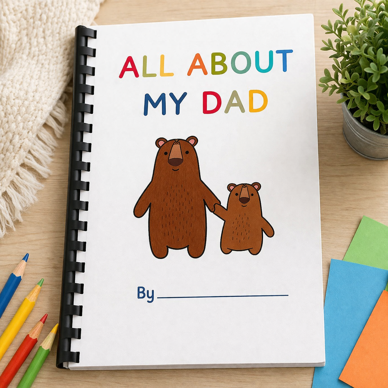 All about my dad 8 page book