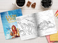 Lions colouring book