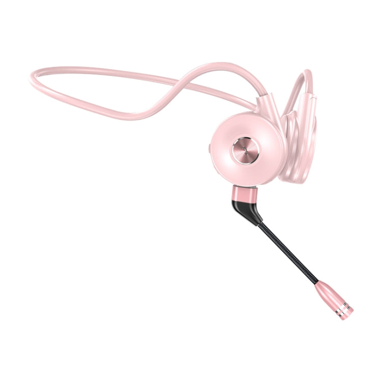 M-1 Back-mounted Touch Noise Reduction Bone Conduction Bluetooth Earphone with Detachable Microphone