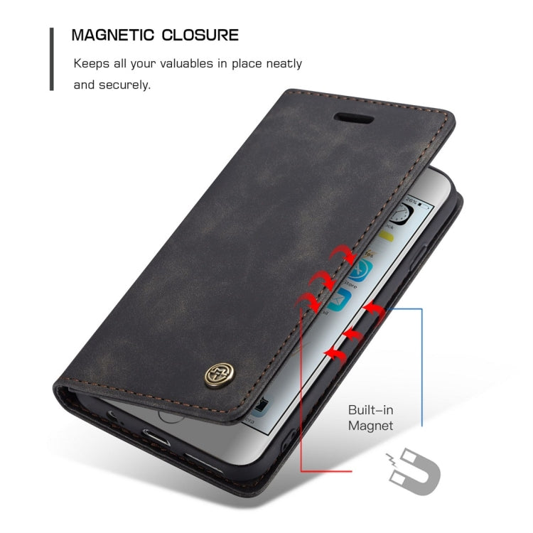 CaseMe-013 Multifunctional Retro Frosted Horizontal Flip Leather Case for iPhone 6 Plus / 6s Plus, with Card Slot & Holder & Wallet, For iPhone 6 Plus / 6s Plus