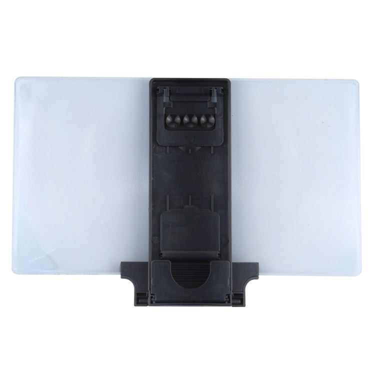 F6 12 inch Universal Foldable 3D Mobile Phone Screen Magnifier with Lazy Stand (Black)