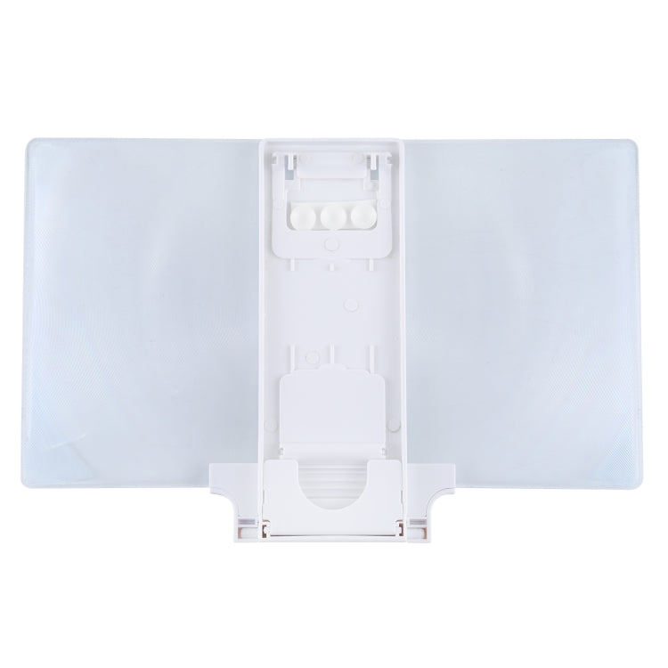F6 12 inch Universal Foldable 3D Mobile Phone Screen Magnifier with Lazy Stand