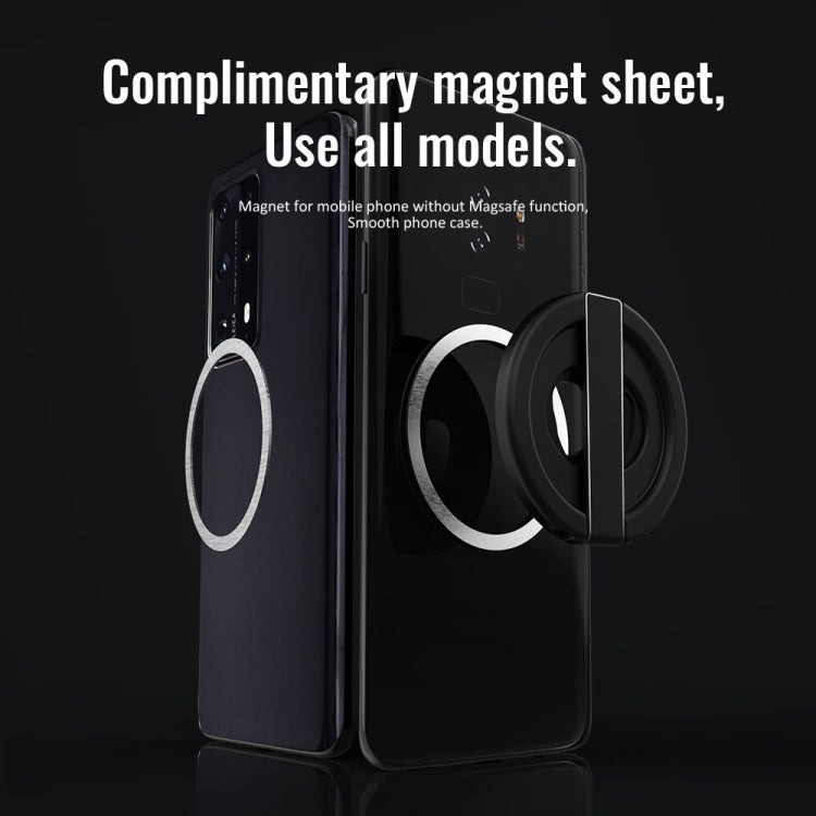 R-JUST SJ20-1 Aluminum Alloy Magnetic Bottle Opener Cellphone Holder With No Trace Sticker (Black)
