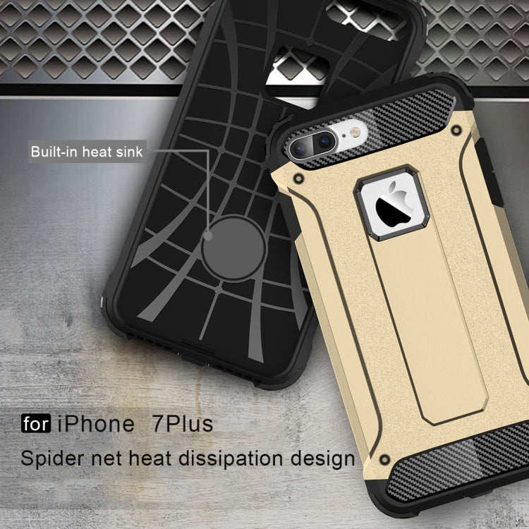 For iPhone 8 Plus & 7 Plus   Tough Armor TPU + PC Combination Case, For iPhone 7 Plus