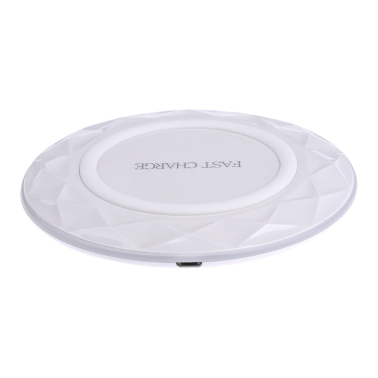 DC5V Input Diamond Qi Standard Fast Charging Wireless Charger, Cable Length: 1m, DC5V, DC5V Black